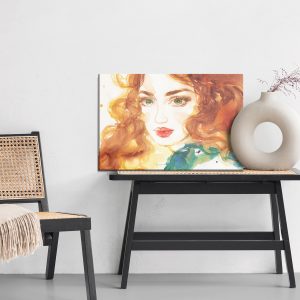 Peinture sur toile Portrait D'une Femme Rousse – Image 6