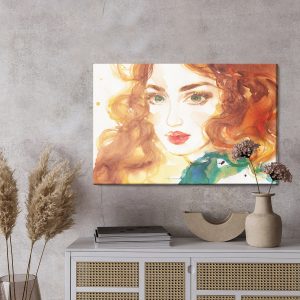 Peinture sur toile Portrait D'une Femme Rousse – Image 3