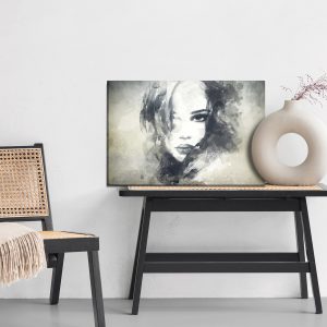 Peinture sur toile Un Visage Féminin En Version Aquarelle – Image 6