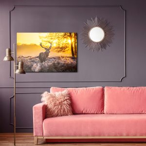 Peinture sur toile Cerf Au Soleil Du Matin – Image 4