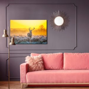Peinture sur toile Cerf À L'aube – Image 4