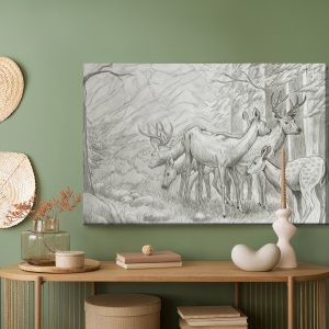Peinture sur toile Esquisse D'un Cerf – Image 5