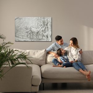 Peinture sur toile Esquisse D'un Cerf – Image 7