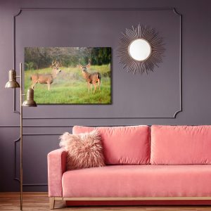 Peinture sur toile Deux Jeunes Cerfs – Image 4