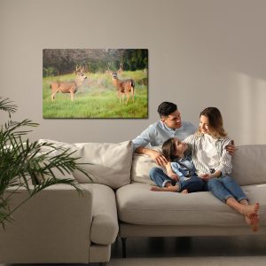 Peinture sur toile Deux Jeunes Cerfs – Image 7