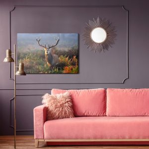 Peinture sur toile Un Cerf Impressionnant Parmi La Végétation Forestière – Image 4