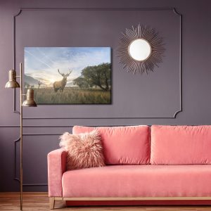 Peinture sur toile Cerf Sur Le Fond Du Paysage – Image 4