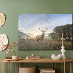 Peinture sur toile Cerf Sur Le Fond Du Paysage – Image 5