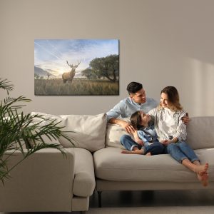 Peinture sur toile Cerf Sur Le Fond Du Paysage – Image 7