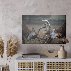 Peinture sur toile Cerf De Combat – Image 3