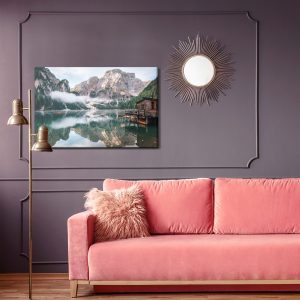 Peinture sur toile Lac Sauvage De Braies, Italie – Image 4