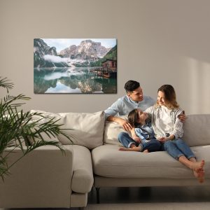 Peinture sur toile Lac Sauvage De Braies, Italie – Image 7