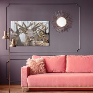 Peinture sur toile Un Troupeau De Rennes – Image 4