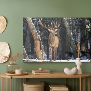 Peinture sur toile Un Cerf Parmi Les Arbres – Image 5