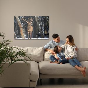 Peinture sur toile Un Cerf Parmi Les Arbres – Image 7