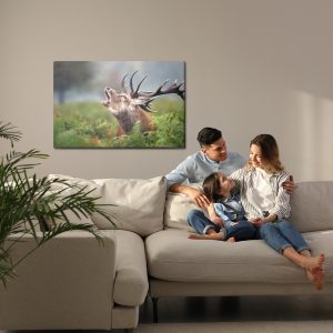 Peinture sur toile Un Cerf Rugissant – Image 7