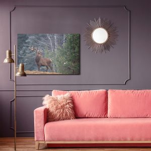 Peinture sur toile Un Cerf Majestueux Dans La Forêt – Image 4