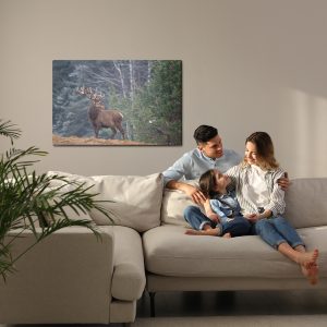Peinture sur toile Un Cerf Majestueux Dans La Forêt – Image 7