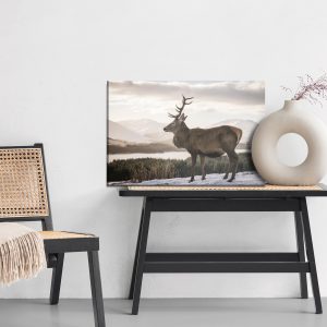 Peinture sur toile Un Cerf Dans Le Contexte D'un Paysage D'hiver – Image 6