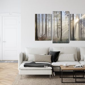 Peinture en plusieurs parties Lever Du Soleil Dans Les Bois – Image 6