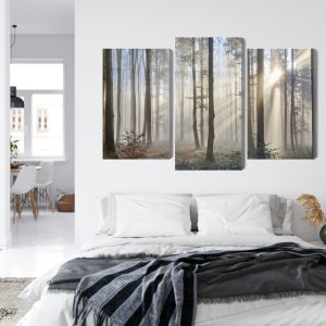 Peinture en plusieurs parties Lever Du Soleil Dans Les Bois – Image 7