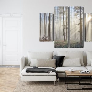 Peinture en plusieurs parties Lever Du Soleil Dans Les Bois – Image 6