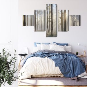 Peinture en plusieurs parties Lever Du Soleil Dans Les Bois – Image 3