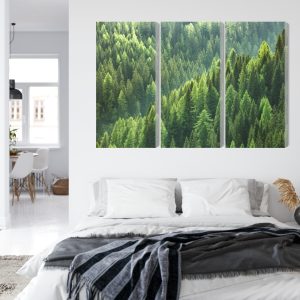 Peinture en plusieurs parties Le Vert De La Forêt – Image 7