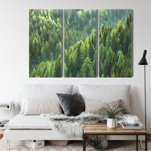 Peinture en plusieurs parties Le Vert De La Forêt – Image 4