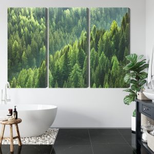Peinture en plusieurs parties Le Vert De La Forêt – Image 5