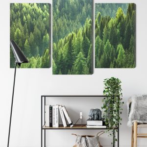 Peinture en plusieurs parties Le Vert De La Forêt – Image 9