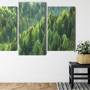 Peinture en plusieurs parties Le Vert De La Forêt – Image 8