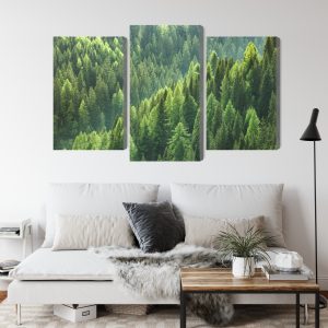 Peinture en plusieurs parties Le Vert De La Forêt – Image 4