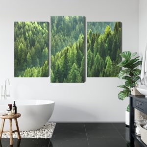 Peinture en plusieurs parties Le Vert De La Forêt – Image 5