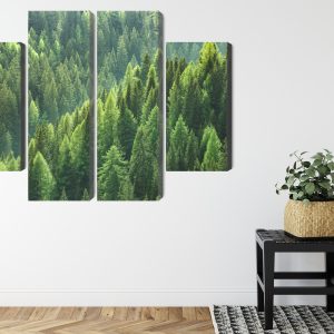 Peinture en plusieurs parties Le Vert De La Forêt – Image 8