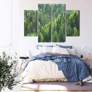 Peinture en plusieurs parties Le Vert De La Forêt – Image 3