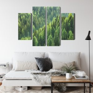Peinture en plusieurs parties Le Vert De La Forêt – Image 4