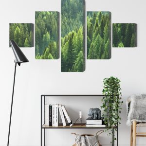 Peinture en plusieurs parties Le Vert De La Forêt – Image 9