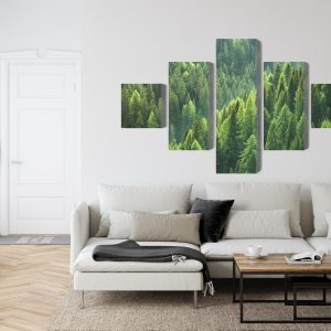 Peinture en plusieurs parties Le Vert De La Forêt – Image 6