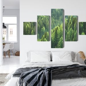 Peinture en plusieurs parties Le Vert De La Forêt – Image 7