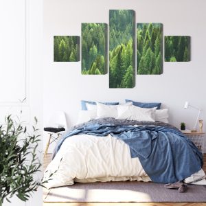 Peinture en plusieurs parties Le Vert De La Forêt – Image 3