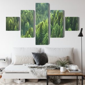 Peinture en plusieurs parties Le Vert De La Forêt – Image 4