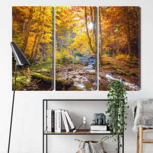 Peinture en plusieurs parties Paysage De Forêt D'automne 3D – Image 9