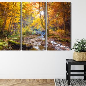 Peinture en plusieurs parties Paysage De Forêt D'automne 3D – Image 8