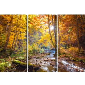 Peinture en plusieurs parties Paysage De Forêt D'automne 3D – Image 2
