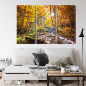 Peinture en plusieurs parties Paysage De Forêt D'automne 3D – Image 4