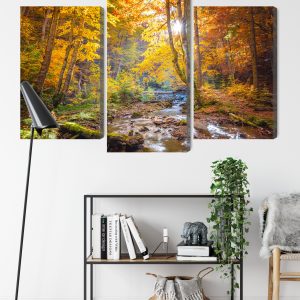 Peinture en plusieurs parties Paysage De Forêt D'automne 3D – Image 9
