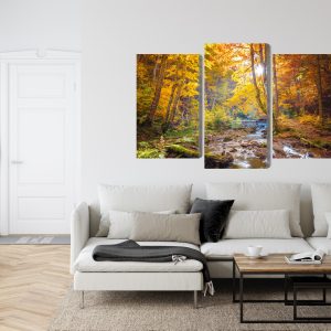 Peinture en plusieurs parties Paysage De Forêt D'automne 3D – Image 6
