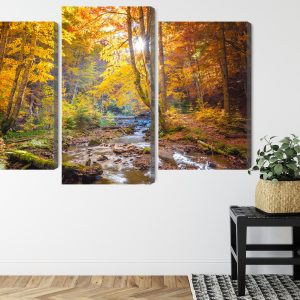 Peinture en plusieurs parties Paysage De Forêt D'automne 3D – Image 8