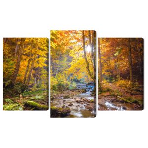 Peinture en plusieurs parties Paysage De Forêt D'automne 3D – Image 2